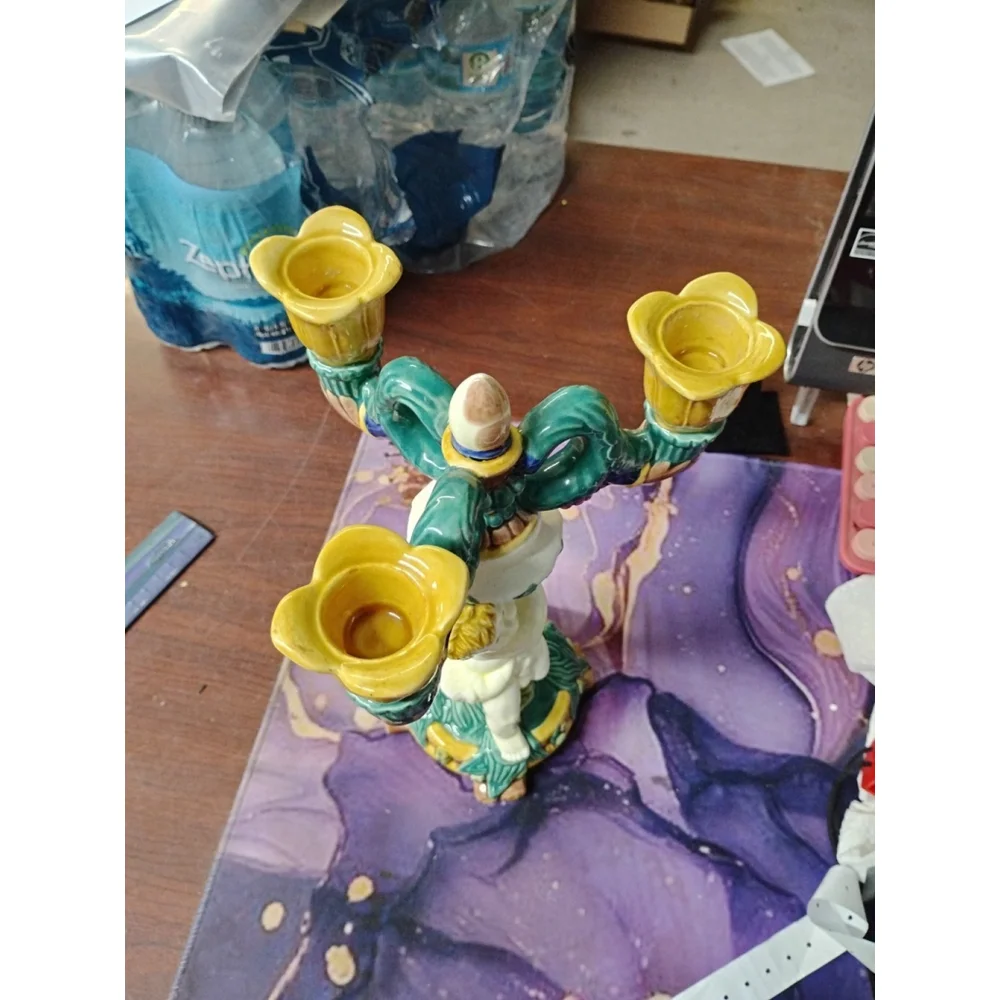 Danna Cullen Design Porcelain‎ Cherib Pillar Candelabra Zrike Co.